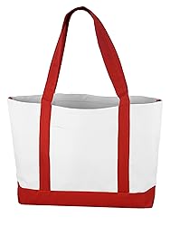 Ensign Peak Daily Tote - Red/white