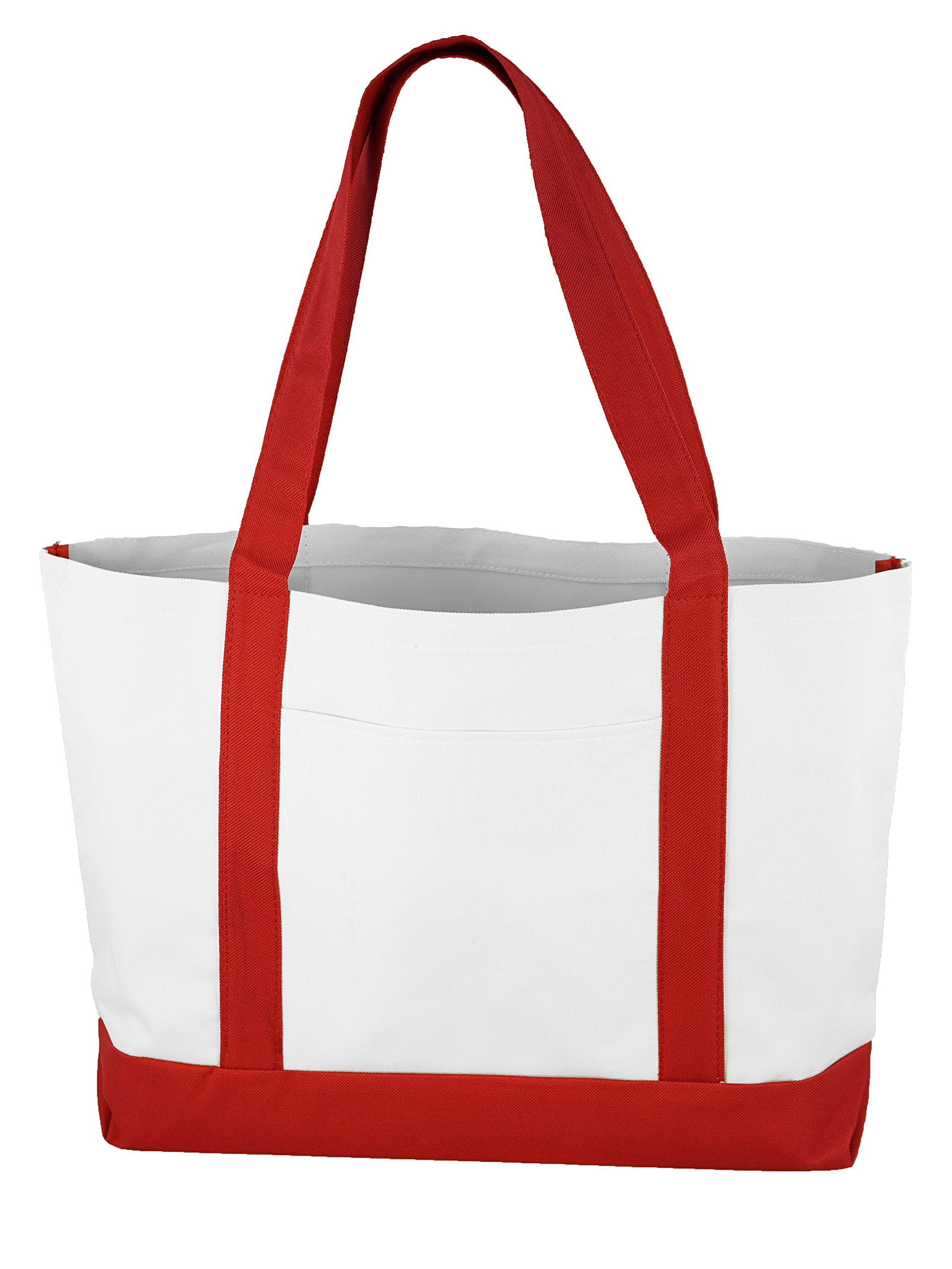 Ensign Peak Daily Tote - Red/white