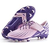 PATPAT Kids Soccer Cleats – Outdoor Firm Ground and Turf Football Training Shoes for Little Big Boys and Girls