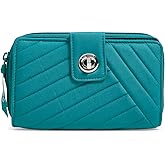 Cotton Turnlock Wallet With Rfid Protection