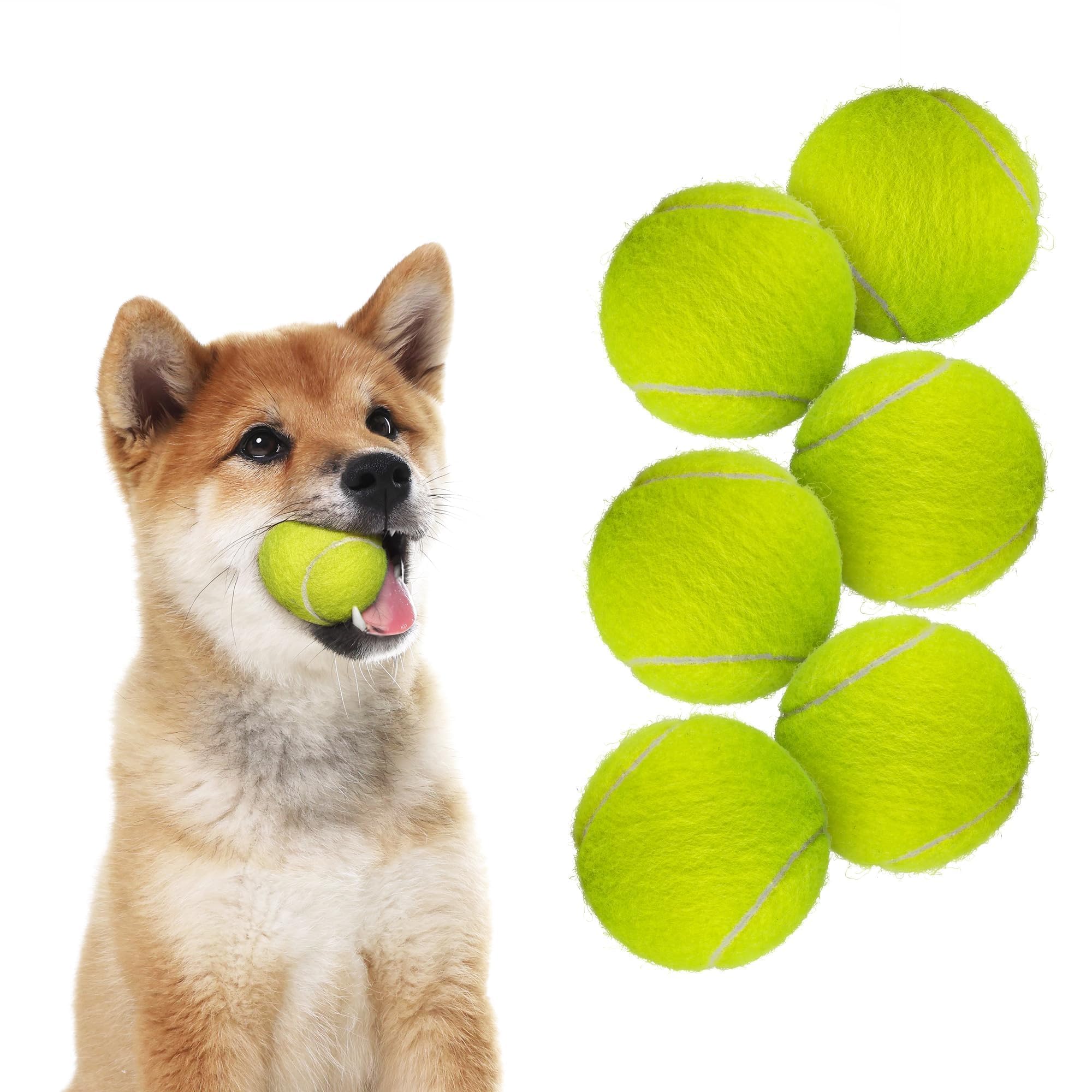 ALL FOR PAWS Interactive Hyper Fetch Super Bounce Tennis Balls Dog Toy, Replacement for Mini Ball Launcher Machine, Durable Puppy Tennis Balls (Hyper Fetch Mini Balls 6 Pack)