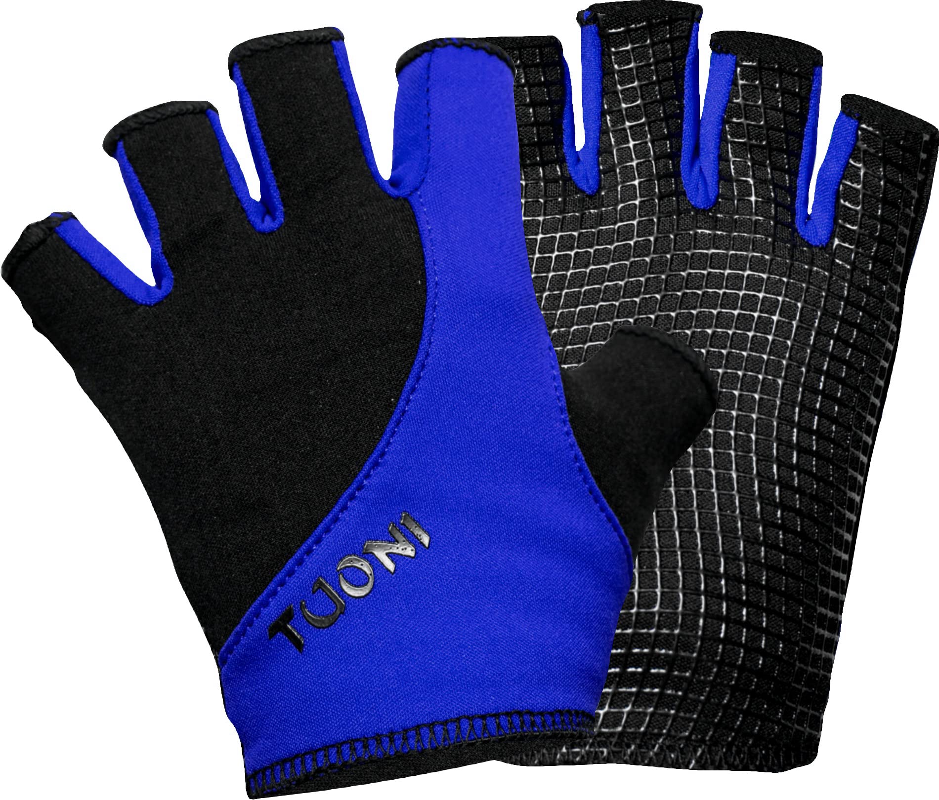 Tuoni Sports Gloves for Kids - Fingerless Cycling Gloves/Kids Grip Gloves for Sports - Hockey, Rugby, Netball, Running, American Football - Gloves for Autistic Children - Choice of Colour & Size