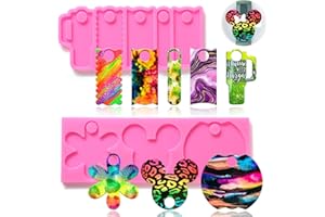 Juome Name Plate Resin Molds Silicone for Stanley Cup Lid 30oz Tumbler, 8 Pcs Name Tag Silicone Molds for Epoxy Resin Casting, DIY Personalized Custom Name Plate Making for Stanley