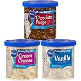 Pillsbury Creamy Supreme Frosting Variety: Vanilla, Cream Cheese, Chocolate Fudge