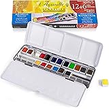 Sennelier French Artists' Watercolor Metal Tin Set, Half Pan