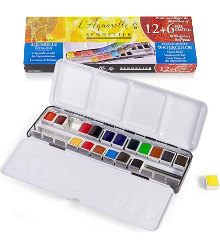 SENNELIER - Boîte de 36 demi-godets La Petite Aquarelle SENNELIER - Boîte de 36 demi-godets La Petite Aquarelle