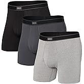 SAXX Underwear Co. Men's Daytripper Comfort Stretch Boxer Brief Fly 3 Pack