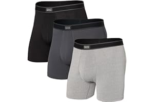 SAXX Underwear Co. Men's Daytripper Comfort Stretch Boxer Brief Fly 3 Pack