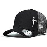 Christian Hats for Men Women,Jesus 3 Nail Cross Hat Christian Religious Gifts for Birthday/Christmas