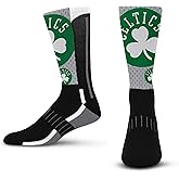For Bare Feet NBA mens Nba Logo Zoom Mesh Secondary Color Crew Sock Large