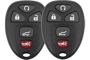 Vurkcy Key Fob Replacement for 07-14 Chevy Suburban Tahoe/ 09-17 Traverse/ 07-14 GMC Yukon/ 08-17 Acadia Buick Enclave/ 07-13 Escalade Car Keyless Entry Remote Control,OUC60270 OUC60221,2Pcs