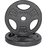 CAP Standard 1-Inch Cast Iron Grip Weight Plates, Multiple Options