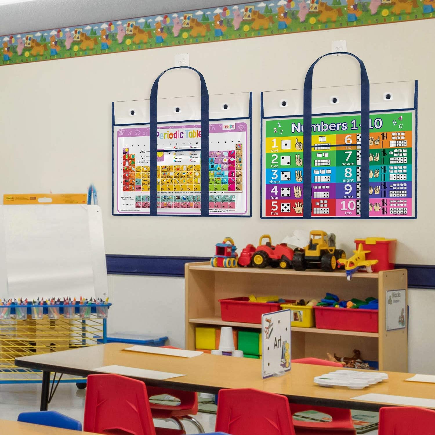 Gamenote 3 Pack Large Bulletin Board Poster Storage Bag (31.5×25.5) Teaching Material Art Portfolio Container for Classroom Organization : Office Products