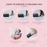 LLBA Easy Fan Volume Eyelash Extensions 0.03 D Curl 7-15mm Mixed Length view 3