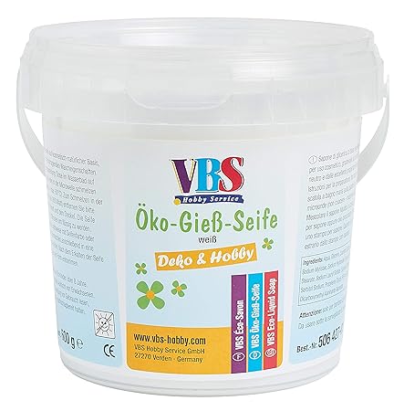VBS Glycerinseife weiß Rohseife Öko-Gießseife Seife gießen 600 g