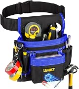 LEFOR·Z Tool Belt 14-Pocket Magnetic Pouch Adjustable Utility Carpenter view 1