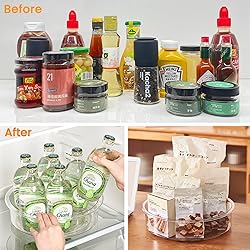 vacane Clear Lazy Susan Organizer 10” Plastic