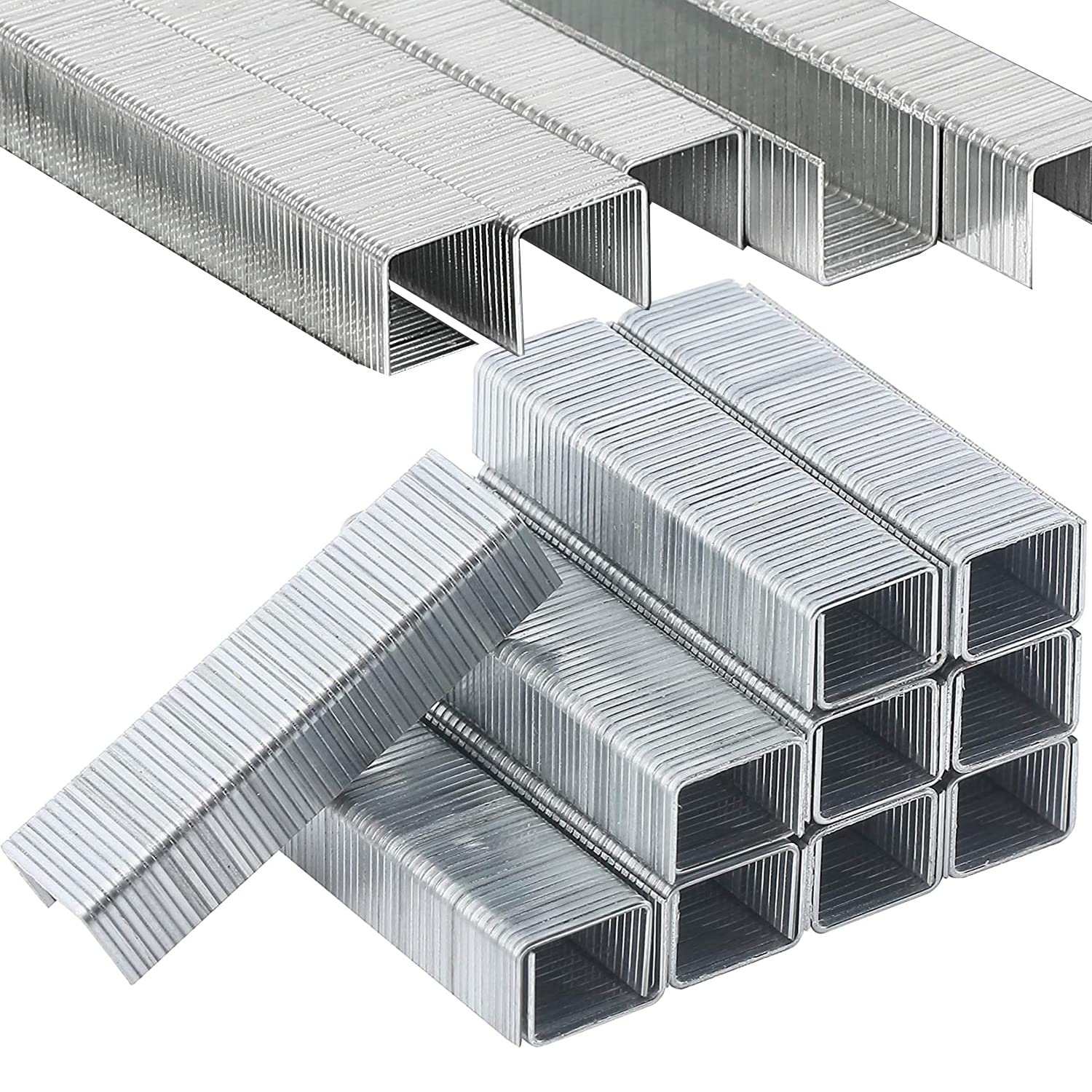 SAMTEK 1000PCS Stapler Pins, 12mm Heavy-Duty Steel Staples, Compatible with Standard Staplers, Multipurpose Use for Office, Home and School Paper Binding