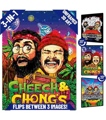Amazon.com: Posterazzi Cheech Marin And Tommy Chong Sitting