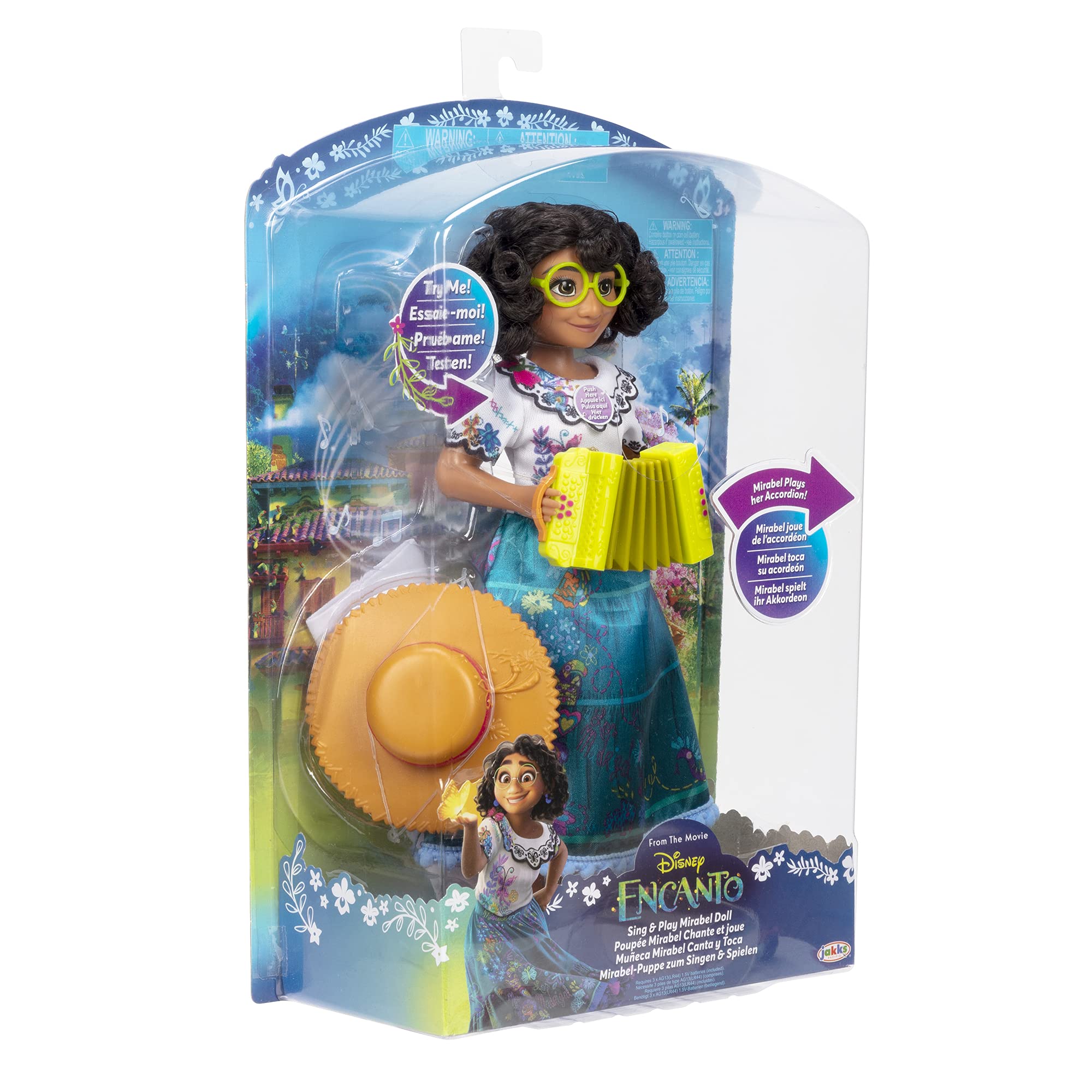 Disney Encanto Mirabel Doll Sing & Play, Sings Music and Plays The Accordion