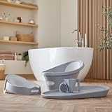 Shnuggle Bath Rinse Cup Grey - Baby Bath Hair Wash Jug No Tears Rim view 7