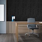Hode Matt Black Vinyl Wrap 30x200cm, Self Adhesive Wood Effect Contact Paper view 7