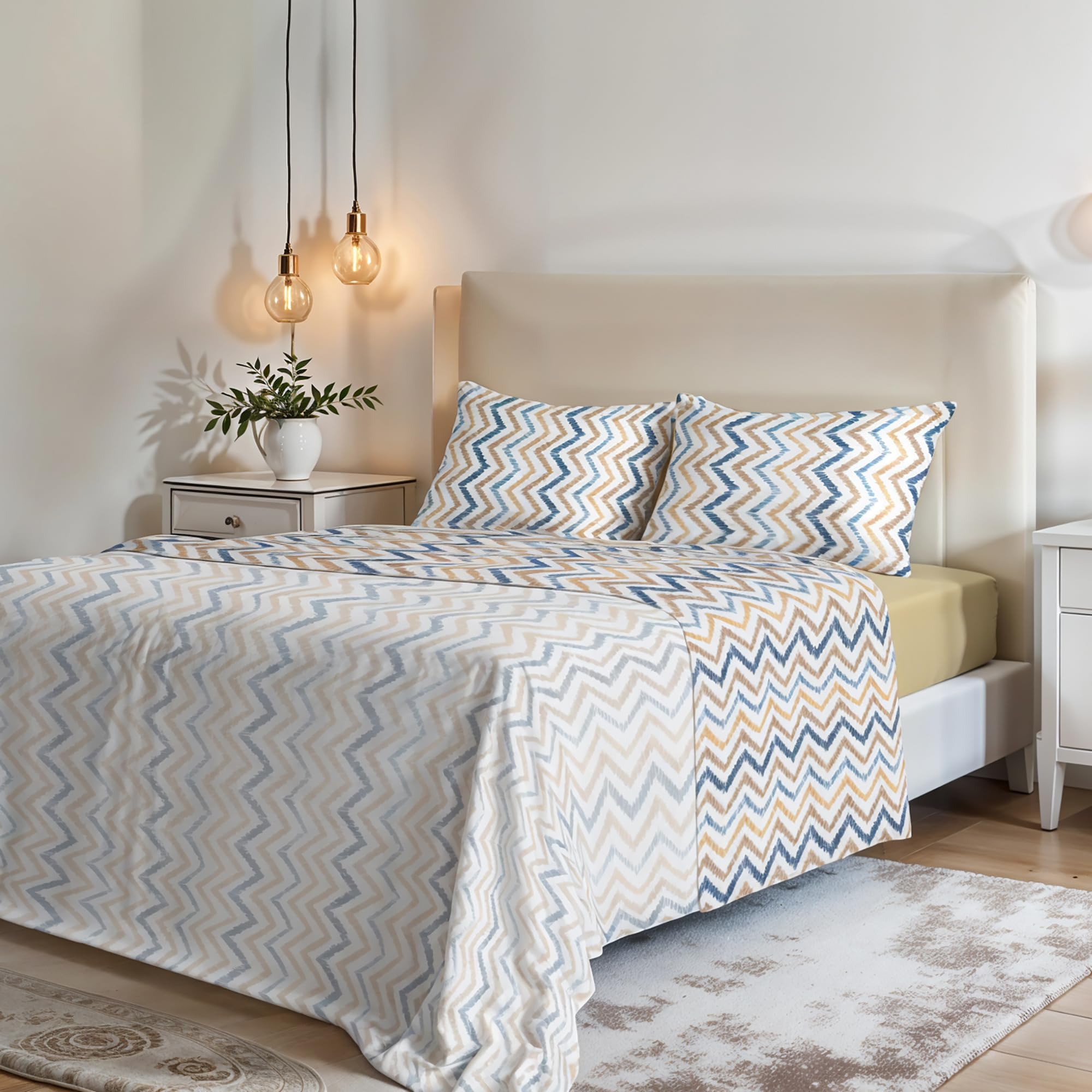 Italian Bed Linen Fantasy Bed Linen Set, Hippy, 2P, Double