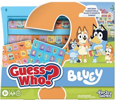Hasbro Gaming Guess Who? Bluey Edition Game | 2 Players | 15 Mins | Ages 6+