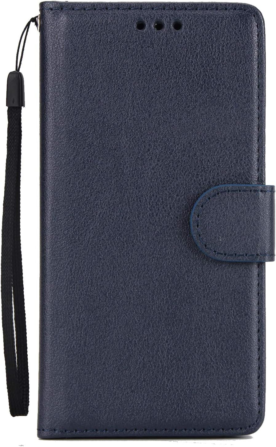 Knile for Case compatible with Samsung Galaxy Note 10 Plus Genuine Leather Wallet Case Cover, Flip Stand, Card Slot, Stylish, Dark Blue