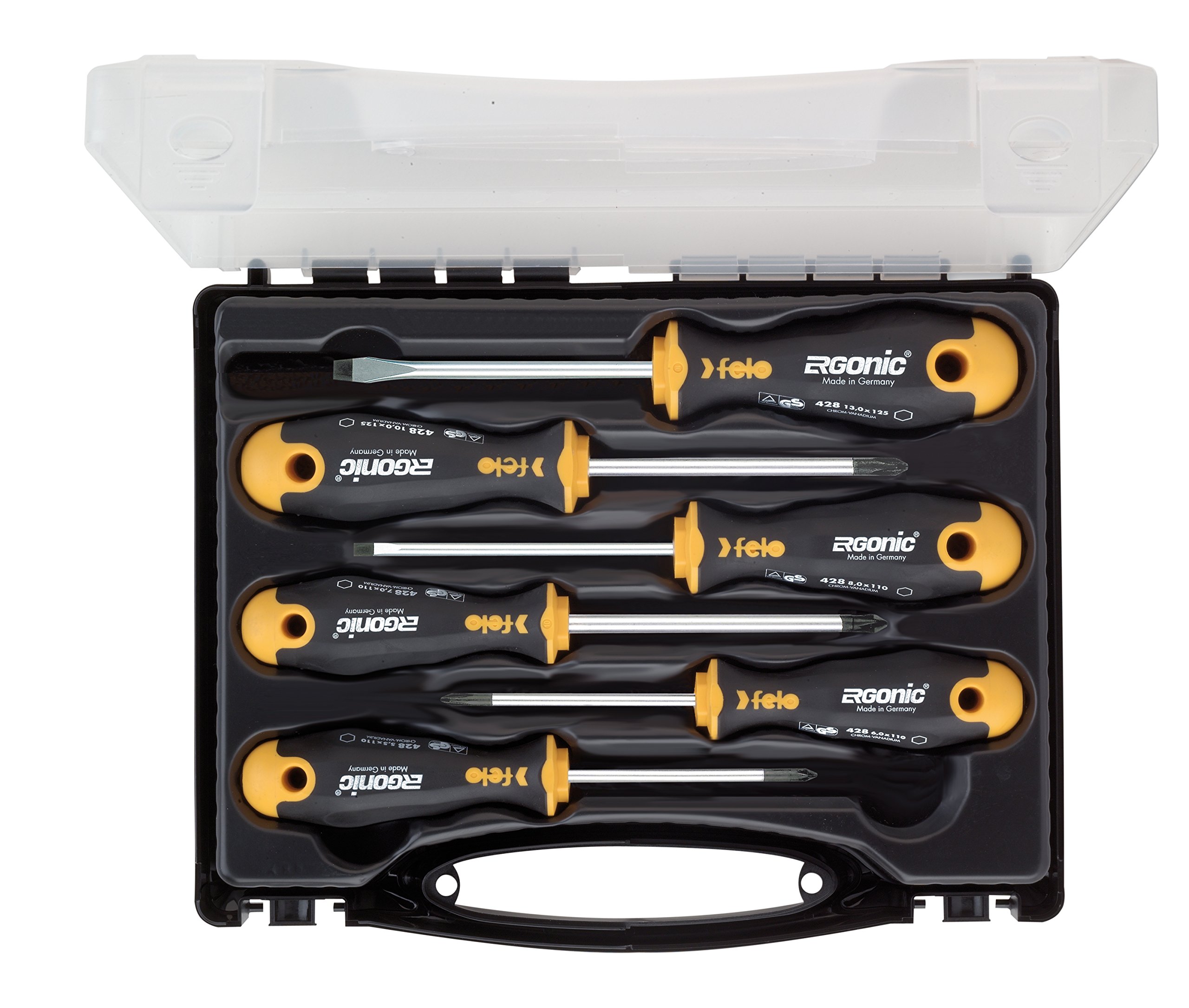 Screwdriver Set 6 Pieces 4.0 x 100/6.5 x 125
