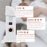 DONYER POWER Convector Radiator Heater 2000W White Adjustable Thermostat Free view 2