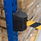 The Workplace Depot Wall Mounted Magnetic Belt Barrier 4.8m Crowd Control view 4