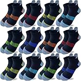 JAMEGIO Boy Socks 12 Pairs Ankle Athletic Sock for Kids Low Cut Sports Casual Sock