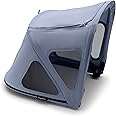 Bugaboo Breezy Sun Canopy, Extendable for Extra Coverage and Optimal Sun Protection, Water Repellent, Compatible with Fox/Cameleon 3/Lynx Strollers (Seaside Blue)