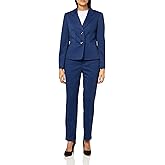 Le Suit Womens Two Button Blazer & Pant, 2pc Set