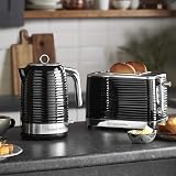 Russell Hobbs Inspire 2 Slice Toaster Extra Wide Slots 1050W Black view 2
