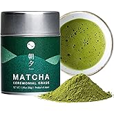 Asayu Japan Matcha Powder - 30g Can - Ceremonial Grade Green Tea, Shizuoka Source, Made in Japan