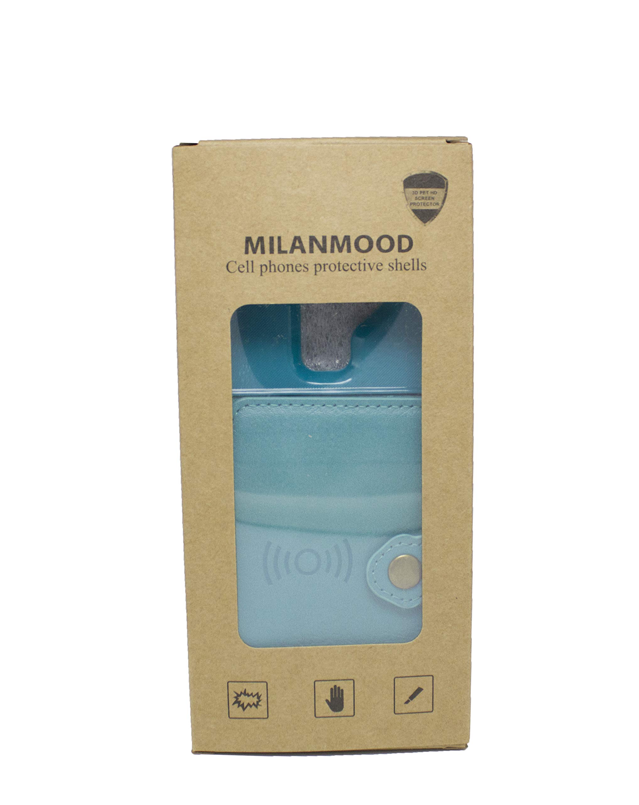 Miituuele MILANMOOD iPhone XR Wallet Case, iPhone XR Wallet Flip Leather Kickstand Fit Magnetic with Card Holder Slim Durable Shockproof Protective Case Cover with Card Holder (Turquiose)