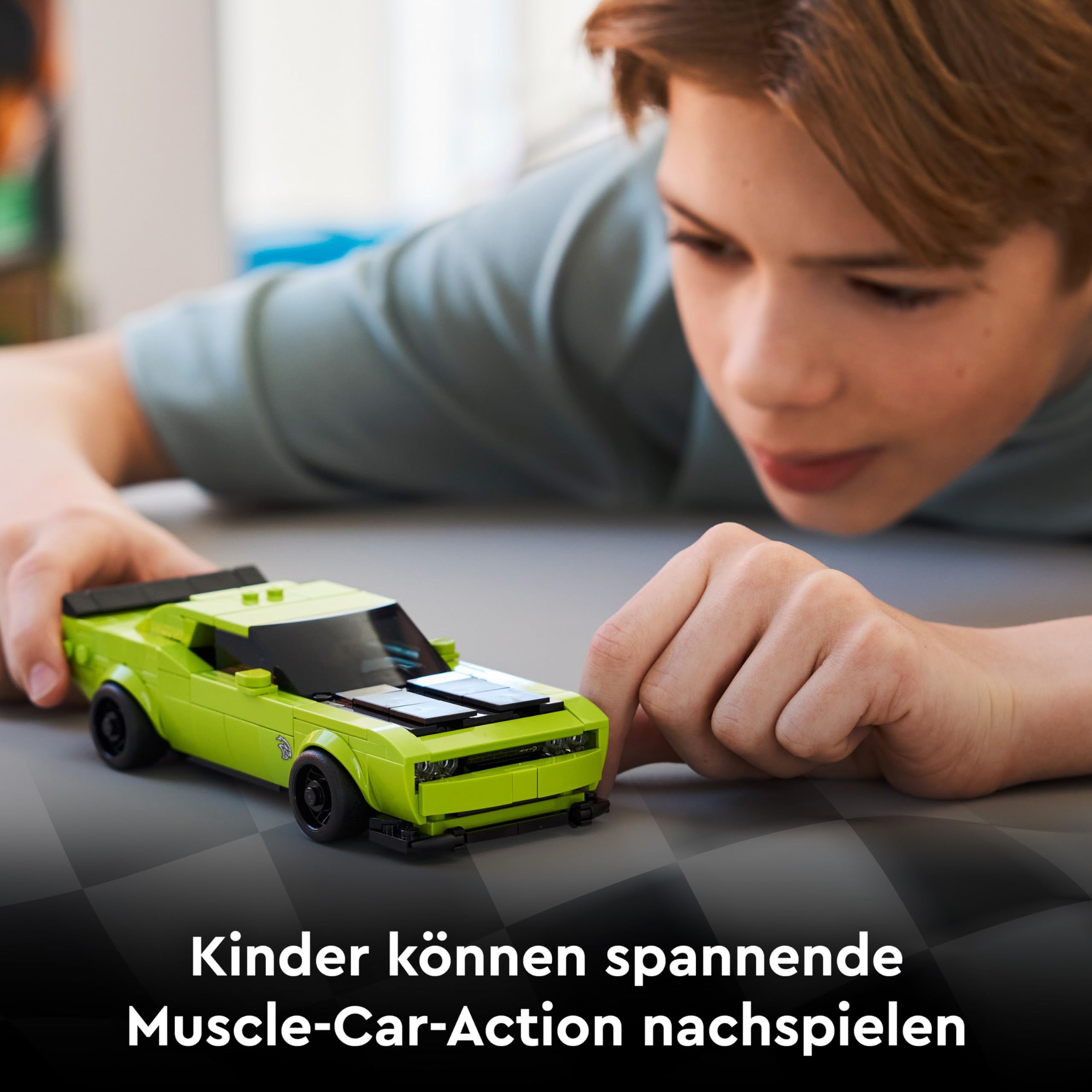 LEGO Speed Champions Dodge Challenger SRT Hellcat Sportwagen - Spielzeugauto mit 1 Minifigur zum Sammeln - Kreatives Rennauto - Rennauto zum Bauen - Geschenk für Jungen, Mädchen ab 9 Jahren 77237 4
