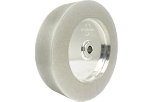 HEYSHARPEN Mega Square CBN Grinding Wheel 6 inch 180 Grit,1.5” Wide,1/2” Arbor,for Sharpening Woodturning and HSS Tools,Suitable for Most 6-inch Bench Grinders(180 Grit)