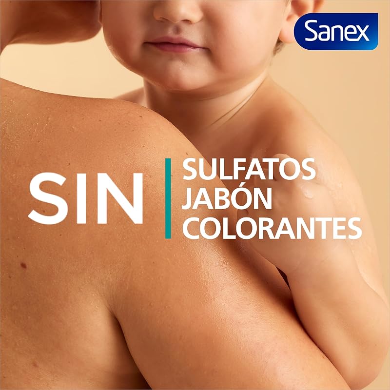 Gel de Ducha Neutro Hidratante (4x600 ml), con ingredientes esenciales, 0% sulfatos*, 0% jabón y 0% colorantes, para todo tipo de piel, hidratación duradera, tecnología triple acción