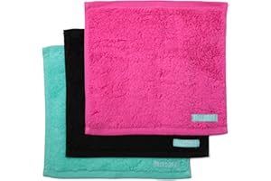 FACESOFT Eco Friendly Mini Gym Towels Accessories for Working Out - Sweat Towels for Gym, Fitness, Sports - Soft & Absorbent Cotton - No Synthetic Microfibers or Plastics - 3 Piece Exercise Towel Set