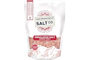 Sherpa Pink Gourmet Himalayan Chef Salt, Extra Coarse Grain, Large 5 lb Resealable Bag, Bulk, for Grinders, Direct Seasoning,