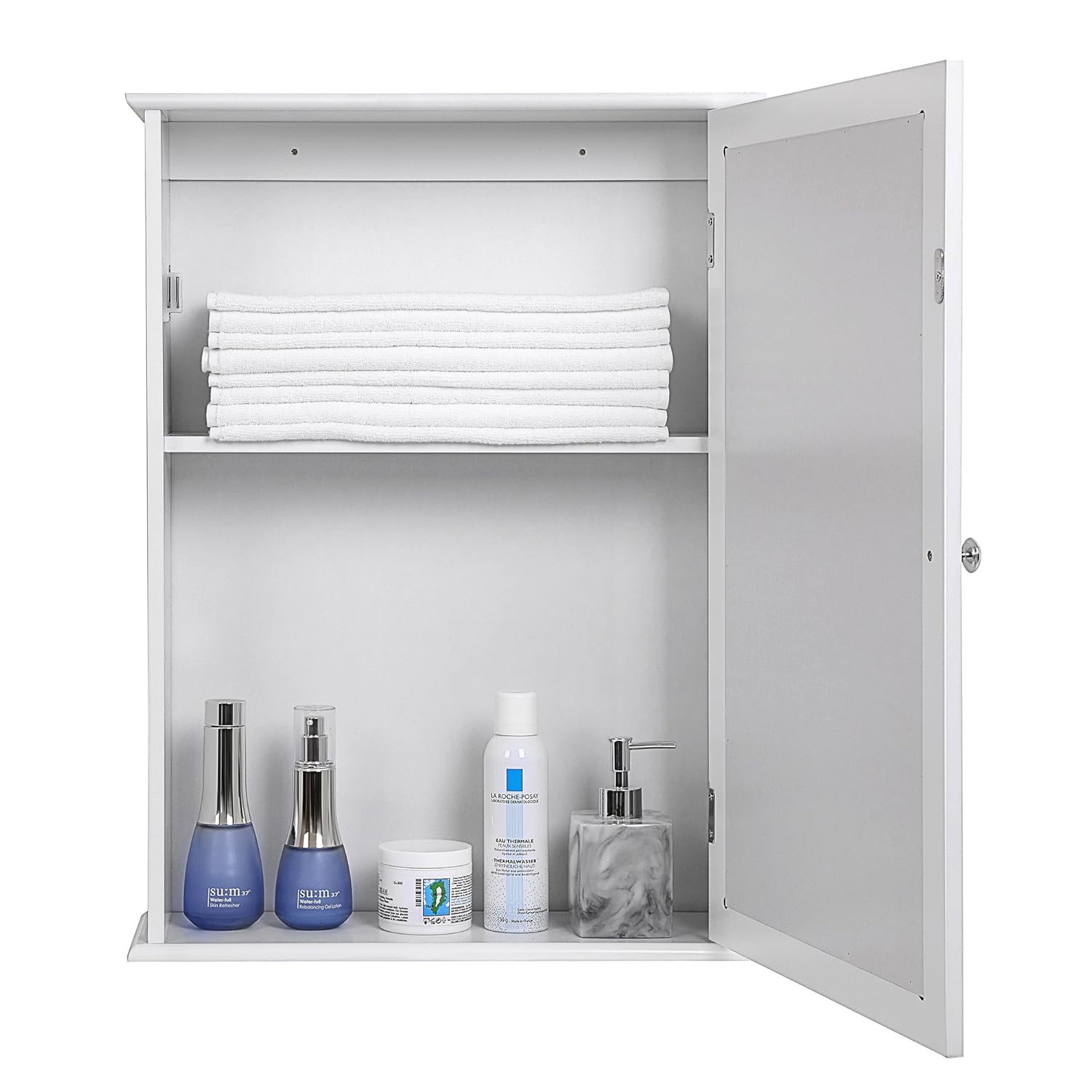 41 x 60 x 14 cm Blanco de Madera VASAGLE LHC001 Songmics Colgante con