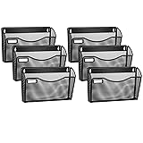 samstar 6 Pack Mesh Wall Mounted File Holder Metal