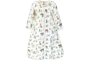 Hudson Baby Unisex Baby Long Sleeve Muslin Sleeping Bag, Wearable Blanket, Sleep Sack