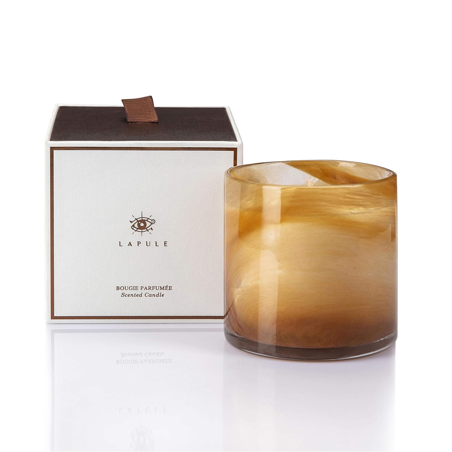 Amazon Com Lapule Vela Perfumada De Madera De Lujo En Tarro De Cristal Decorativo Handblown Velas De Cera De Soja Con Fragancia Natural Aceites Esenciales Regalos Para Hombres Decoracion Del