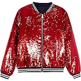 YIYI Mens Jacket Sequin Males Bomber Flip Sparkly Striped Varsity Glitter Party Outwear Coat Birthday Holiday Clothes