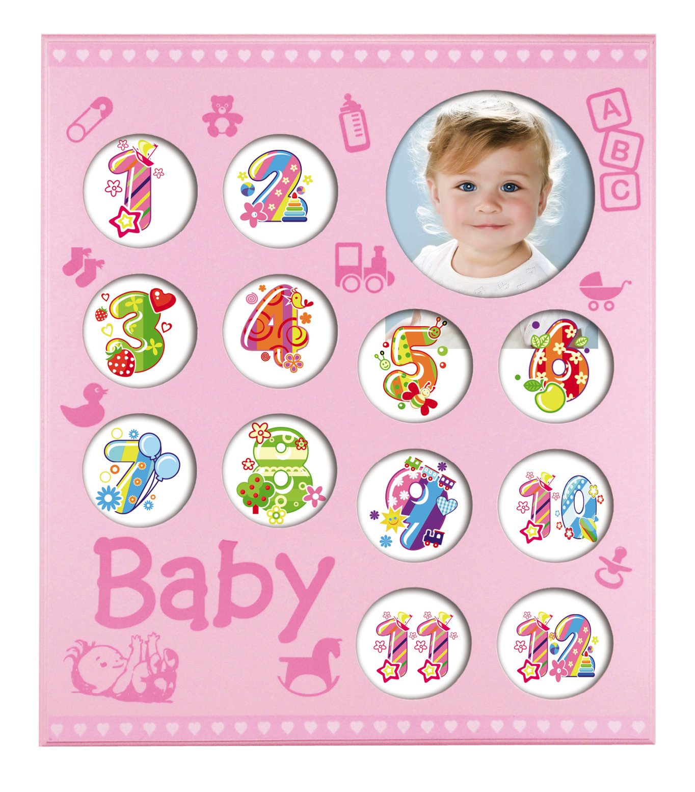 Zep CORNICE BABY GALLERIE PINK 12X8X8 14X14, MDF Wood