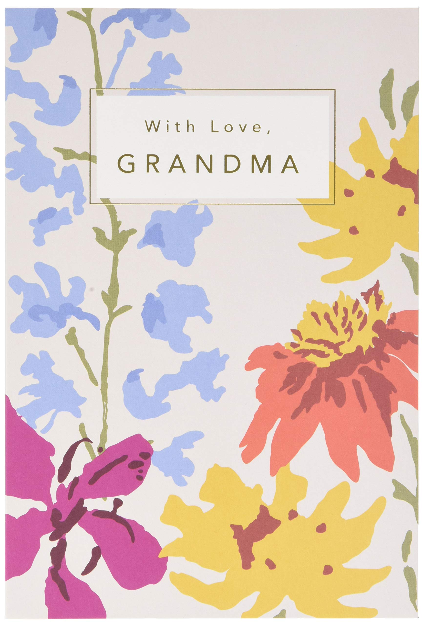 Birthday Card for Grandma from Hallmark - Contemporary Floral Design